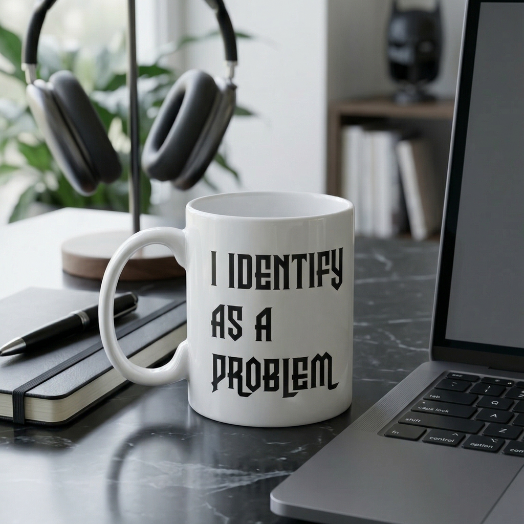 I Identify As A Problem Mug