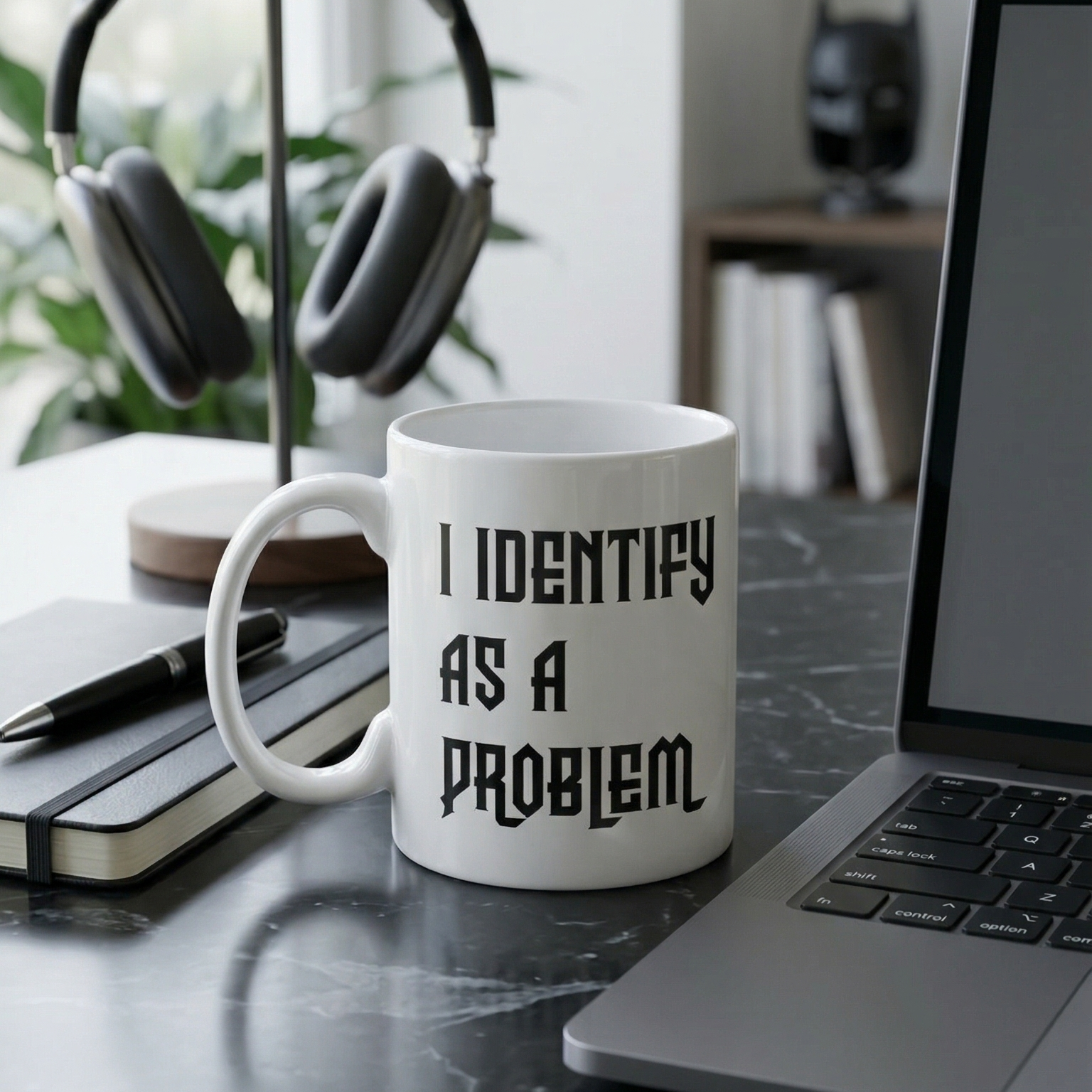 I Identify As A Problem Mug
